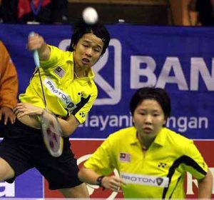 Chin Eei Hui foreground and Wong Pei Tty in action in this file picture. Eei Hui will not forget her 27th birthday on Friday. Eei Hui, who is making a comeback from a back injury, and Wong Pei Tty pulled off a stunning 21-14, 9-21, 21-18 win over South Koreans Lee Hyo-jung-Lee Kyung-won in the quarter-finals of the Indonesian Open in Jakarta. It was the Malaysian&rsquo;s first win over the South Koreans in seven years.