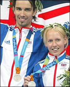 Robertson won silver at the 2004 Olympics with Gail Emms