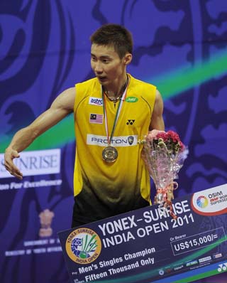 Lee Chong Wei, Porntip win India Open Super Series