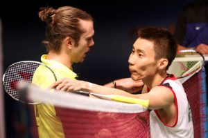 Jan O Jorgensen (left) of Denmark feels that only China's Chen Long can dislodge Malaysia's Lee Chong Wei (right) from the world No.1 ranking.