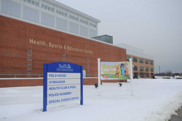 Suffolk County Community College's Field House is inside the Health, Sports and Education Center.