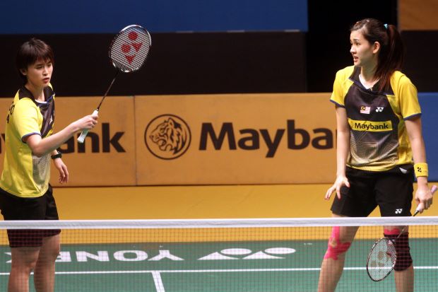 National doubles players Vivian Hoo (left) and Woon Khe Wei, who lost in the first round of the Malaysian Open last week, will be looking to bounce back at the India Open starting on Wednesday.