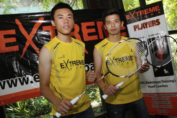 Mak Hee Chun (left) and his doubles partner Chow Pak Chuu hope to revive their career in badminton.
