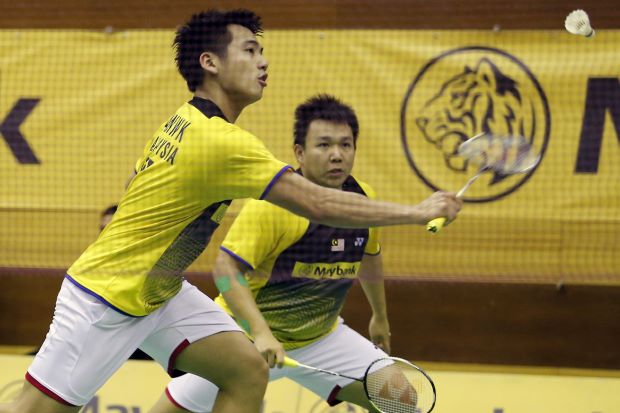 Hoon Thien How and Tan Wee Kiong lost in the first round of the Malaysian Open GP Gold event last week.