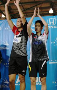 Selvanus Geh and Kevin Sukamuljo created the largest upset of the night