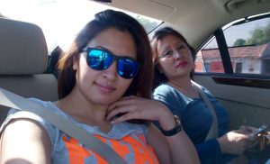 Jwala Gutta and her mother