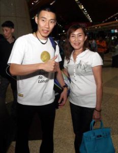 Lee Chong Wei and his mother