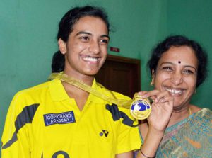 PV Sindhu and her family