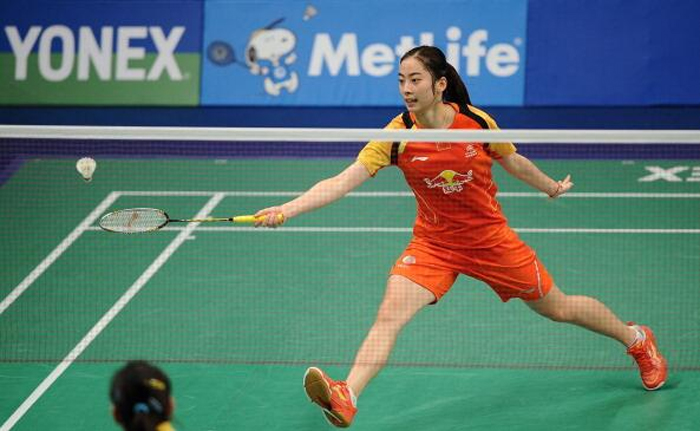 Wang Shixian together with her boyfriend - Chen Long are both in the semi-finals of Indonesia Open