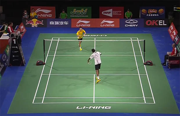 Chong Wei Feng (yellow) vs Rajiv Ouseph