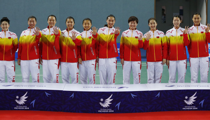 China women's team wins its fifth consecutive Asian Games gold medal