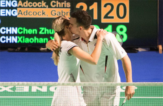 Chris and Gabby Adcock at the Bitburger Open
