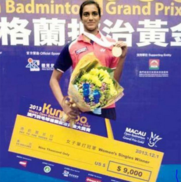 P.V Sindhu won the 2013 Macau Open title