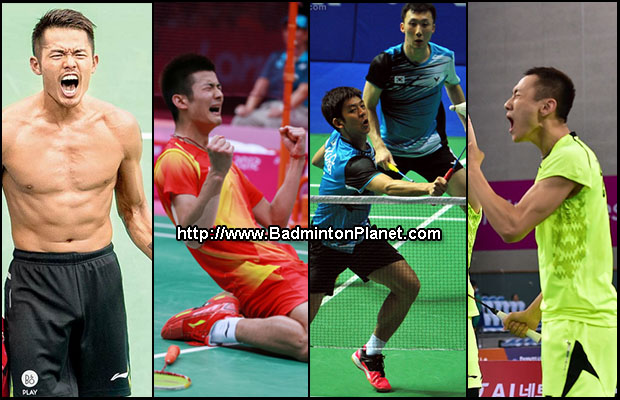 2014 badminton player of the year nominees - Lin Dan, Chen Long, Lee Yong Dae, Yoo Yeon Seong, Zhang Nan