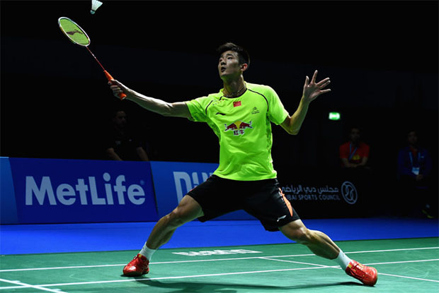 Chen Long takes on K. Srikanth in the Dubai Superseries semi-final