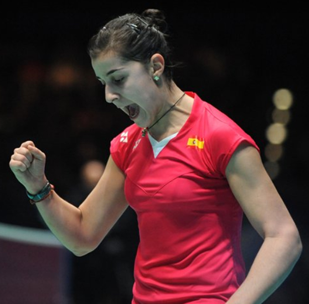 Carolina Marin shows tremendous stamina and agility to outrun Saina Nehwal in the 2015 All England final.