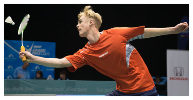 New Zealander badminton player Christopher Steeghs