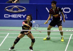 Goh Liu Ying (front) and Chan Peng Soon have been stepping up big-time for Malaysia team at the 2015 Sudirmanc Cup