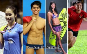 Ratchanok Intanon, Joseph Schooling, Sasha Christian, Max Ducourneau (from left) are the sexiest athletes in the 28th SEA Games.