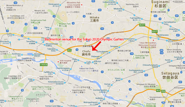 Badminton venue for the Tokyo 2020 Olympic Games.