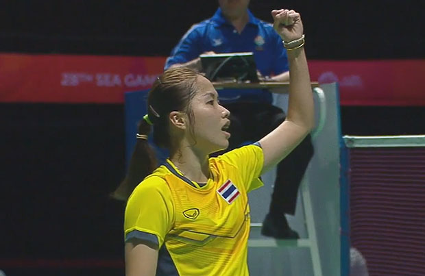Ratchanok Intanon brings back the gold for Thai women at SEA Games.