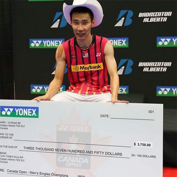 Congratulations to Lee Chong Wei for his Canada Open title! (photo: Lee Chong Wei's FB)