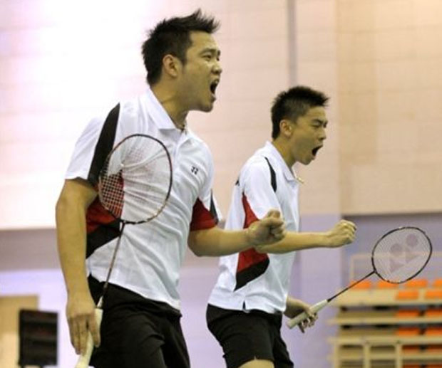 Koo Kien Keat (left) and Tan Boon Heong continue to shine in men's doubles badminton.