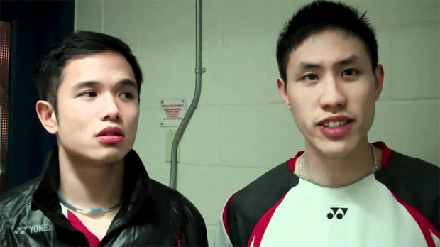 Adrian Liu (left) and Derrick Ng were forced to withdraw from the Pan Am Games Friday. Photo: YOUTUBE