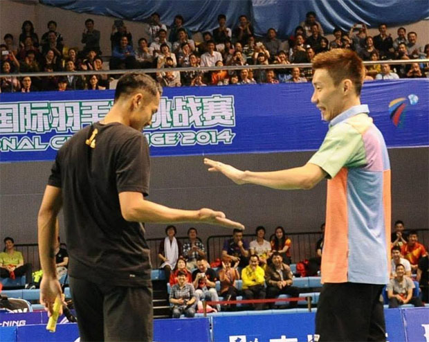 Lee Chong Wei (right) already exceeded alł expectations, so no pressure just go and enjoy it at the World Championships.