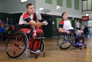 Wheelchair athletes such as David Follett (left) and Connor Dua-Harper deserve our applause and our attention. (photo: Exeter Express and Echo)