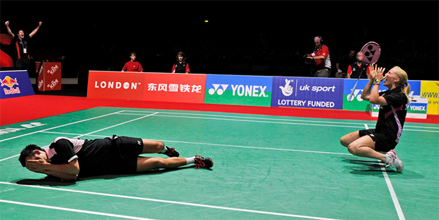 Imogen Bankier and Chris Adcock defeated Tantowi Ahmad/Lilyana Natsir in the semi-finals of 2011 World Championships.