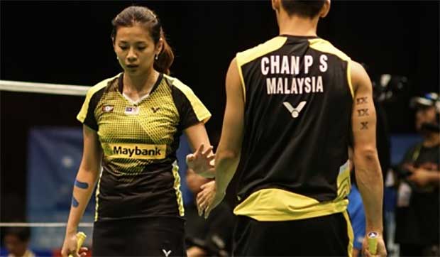 Chan Peng Soon/Goh Liu Ying lost to Zheng Siwei/Chen Qingchen at the 2016 Thailand Masters final, therefore, they should not take Zheng Siwei/Li Yinhui lightly in the New Zealand Open final. (photo: NZ Open)