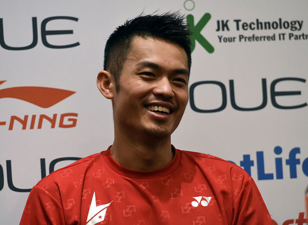 Lin Dan meets the media ahead of the OUE Singapore Open. (photo: GettyImages)