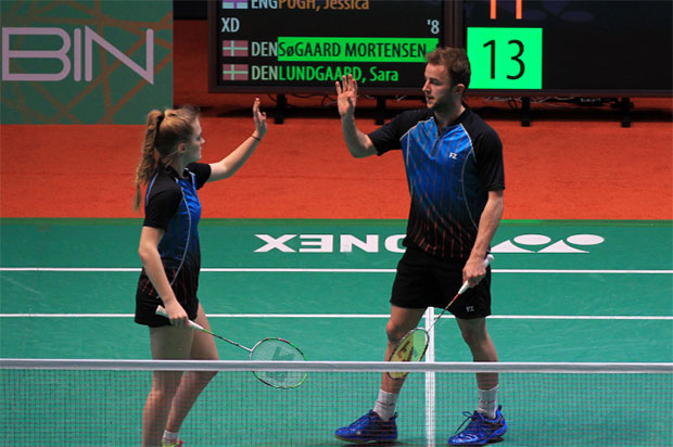 Ben Lane/Jessica Pugh are the World No. 72 mixed doubles pair. (photo: Badminton Europe)