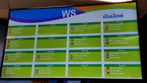 Women's singles draw for the 2016 Rio Olympics. (photo: BWF)