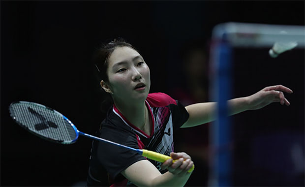 Sung Ji-Hyun plays incredible defense in the semi-final to beat P.V Sindhu. (photo: AFP)
