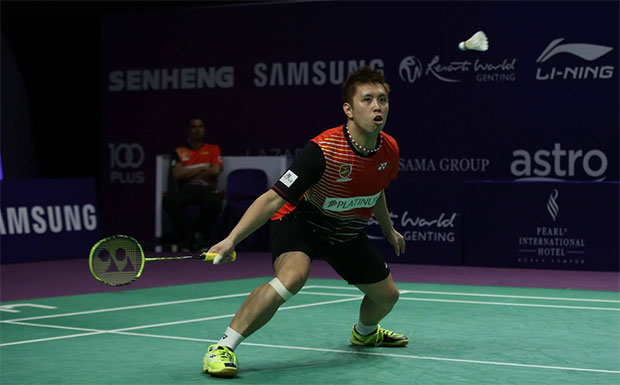 Nice to see Kenichi Tago to play badminton again! (photo: Purple League)