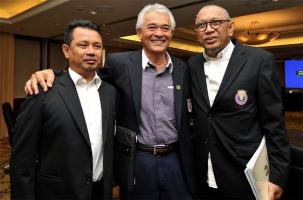 BAM's deputy president Mohamad Norza (left), current president Tan Sri Tengku Mahaleel Tengku Ariff (middle), acting president Tan Sri Mohd Al Amin Abdul Majid. (photo: The Star)