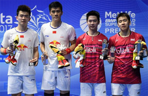 Marcus Fernaldi Gideon/Kevin Sanjaya Sukamuljo are the most exciting men's doubles pair in the world currently. (photo: AFP)