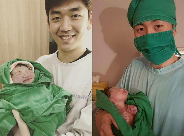 Congratulations to Lee Yong-dae & his wife on their new baby!! (photo: Facebook)