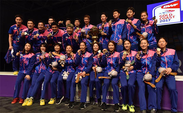 Congratulations to Korea for winning the 2017 Sudirman Cup.