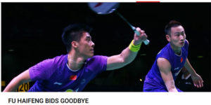 Fu Haifeng (left) arguably known for his powerful and lethal smash. (photo: BWF)