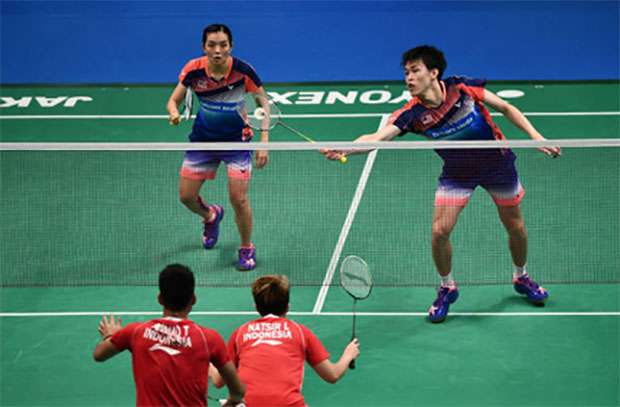 Tan Kian Meng/Lai Pei Jing are rising stars in mixed doubles. (photo: AP)