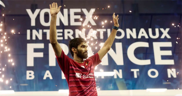Kidambi Srikanth could reach World No. 2 in the BWF rankings next week following his French Open victory. (photo: AP)