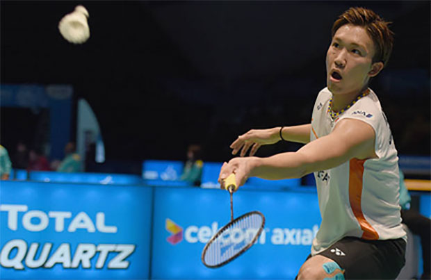 Kento Momota shows he's in strong form ahead of Macau Open final. (photo: AP)