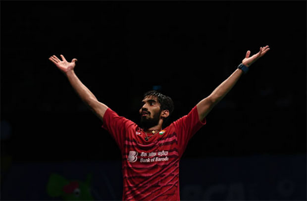 Kidambi Srikanth creates history by becoming the first Indian player to win four Super Series titles in a year. (photo: AP)