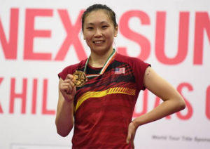 Congratulations to Zhang Beiwen for winning the 2018 India Open. (photo: AP)