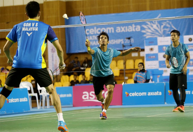 Mohamad Arif Abdul Latif/Nur Mohd Azriyn Ayub are showing a lot of potentials in men's doubles. (photo: AP)