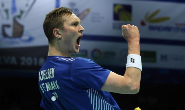 Viktor Axelsen wins the 2018 European Championship. (photo: Badminton Europe/Mark Phelan)