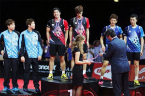 The return of Kim Sa-rang, Kim Gi-Jung, Ko Sung-Hyun, Shin Baek-Cheol, Lee Yong-Dae and Yoo Yeon-Seong (from left) will undoubtedly spice up the men's double competition.